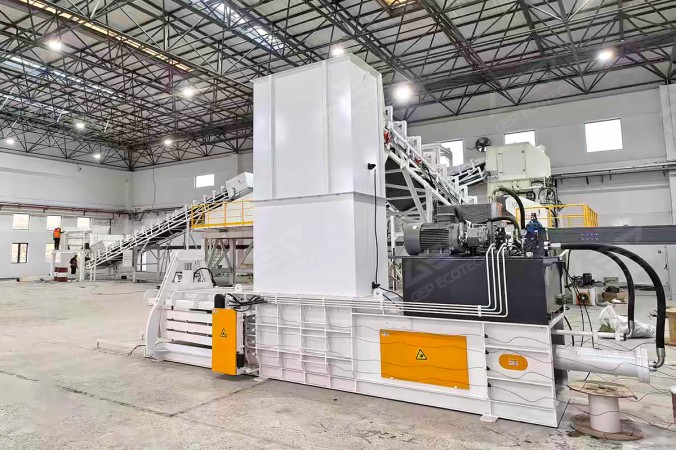 Abfallverdichter für ein Bauabfall-zu-Ersatzbrennstoff-Projekt in Shanghai