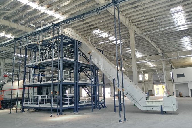 Geschlossenes Zerkleinerungssystem für Lithiumbatterie-Recyclingprojekt in China