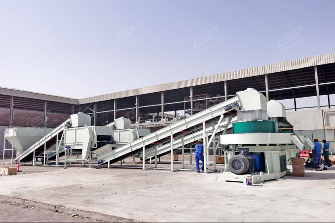Produktionslinie für die Umwandlung von Siedlungsabfällen in RDF-Pellets in den Vereinigten Arabischen Emiraten